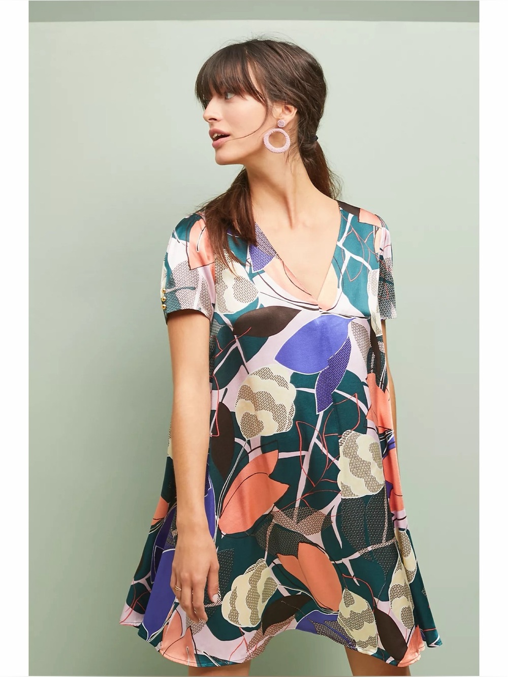 Anthropologie Corey Lynn Calter Geometric Tunic Dress